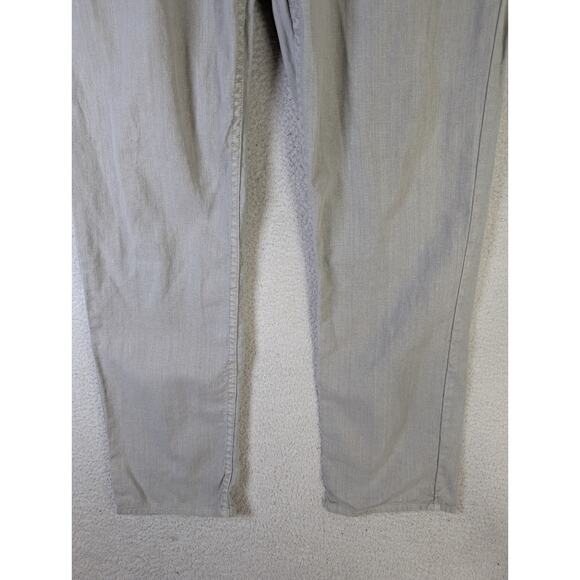 Timberland Pants Mens 38x30 Gray Linen Blend Straight Leg 5 Pocket Outdoor - Picture 12 of 16